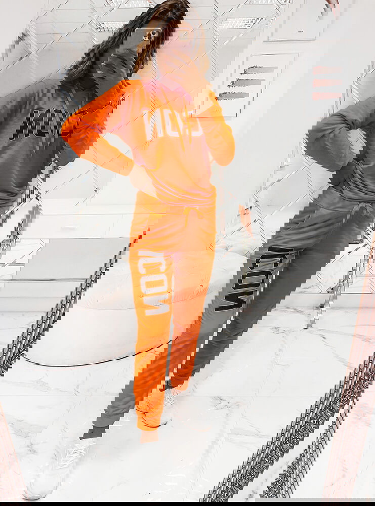 POMARAŃCZOWY KOMPLET DRESOWY Z...