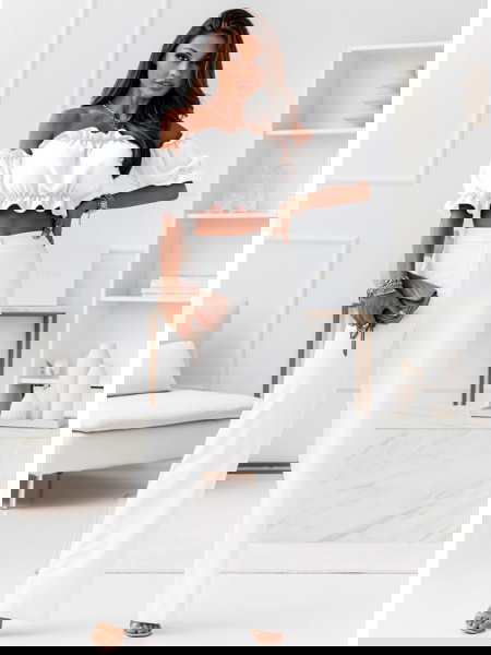 Biała bluzka hiszpanka z... 2