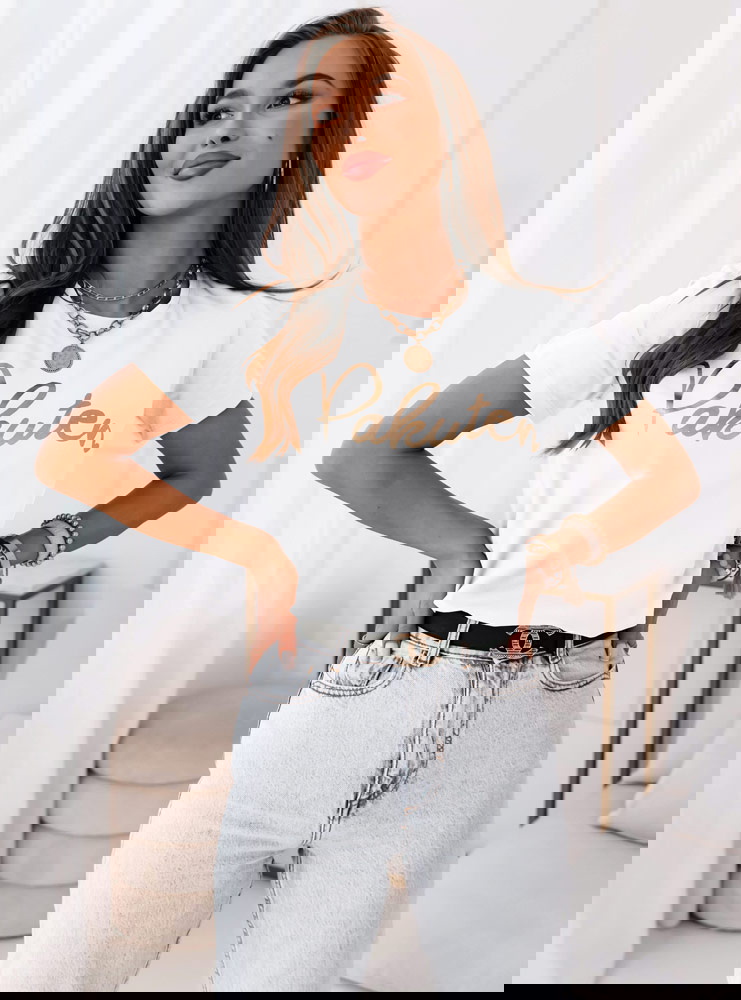 Biała logowana bluzka Larell