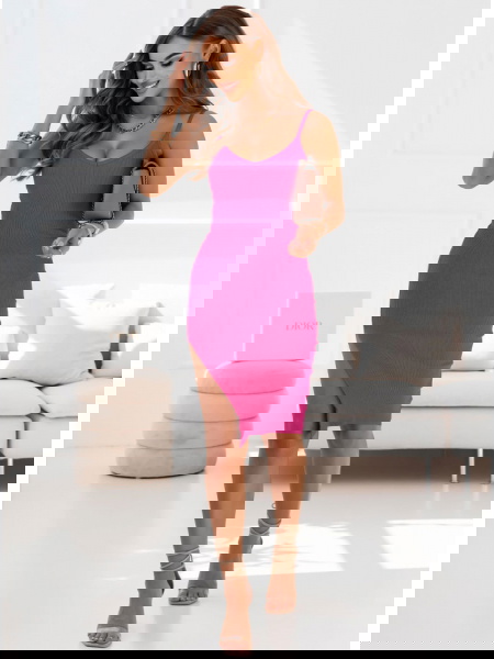 Prążkowana sukienka na... 2