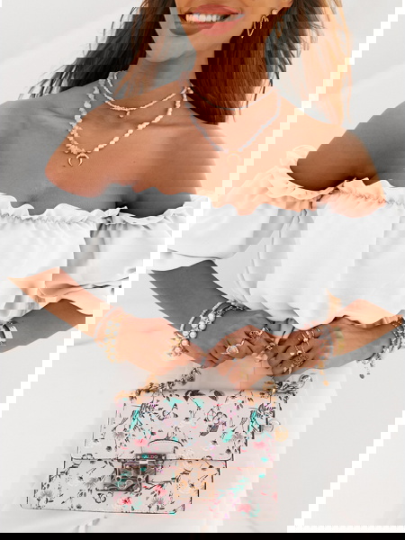 Biała bluzka hiszpanka z... 2