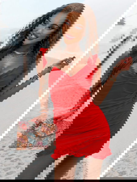 Malinowa dopasowana... 2