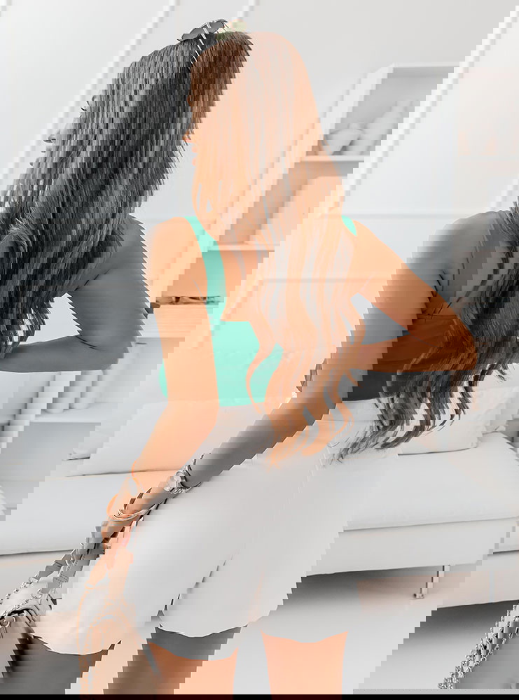 Zielona bluzka na ramiączkach Gerttolia