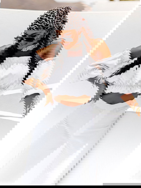 Biała bluzka hiszpanka z... 2