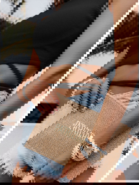 Czarna bluzka crop top z...