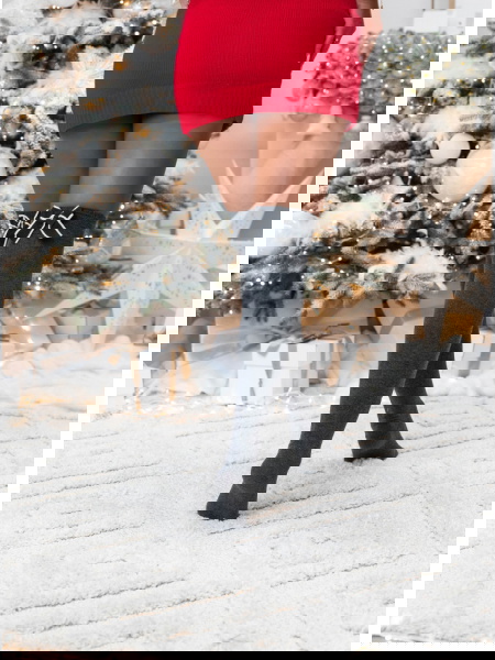 Grafitowe zakolanówki z... 2