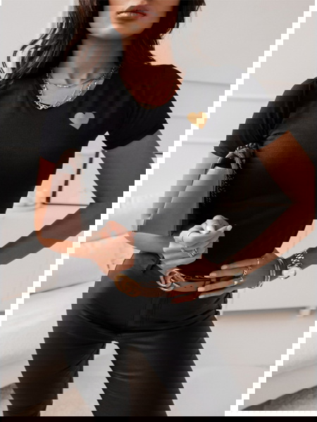 Czarna koszulka na krótki... 2