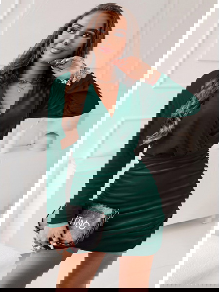 Welurowa sukienka z... 2