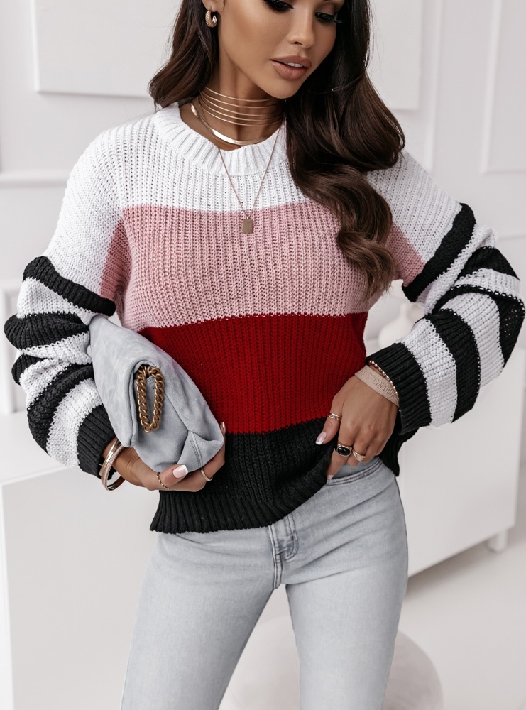 Sweter w paski Heroliaa - wzór 1
