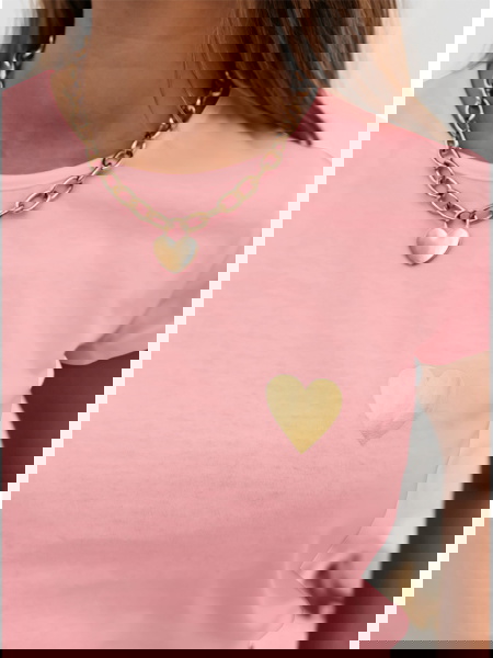 Pudrowa koszulka na krótki... 2