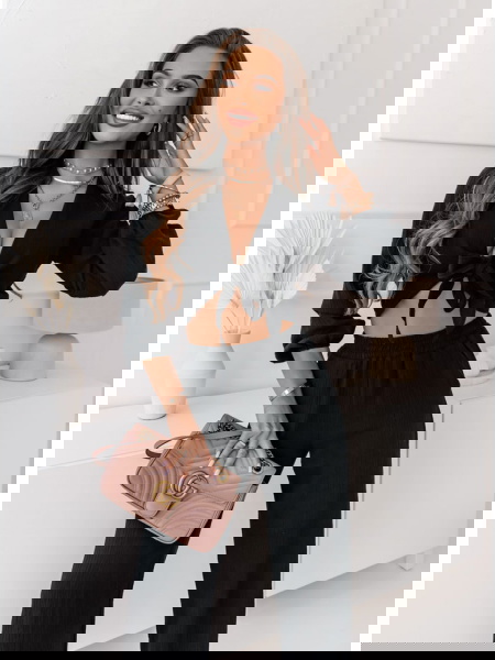 Czarny muślinowy komplet... 2