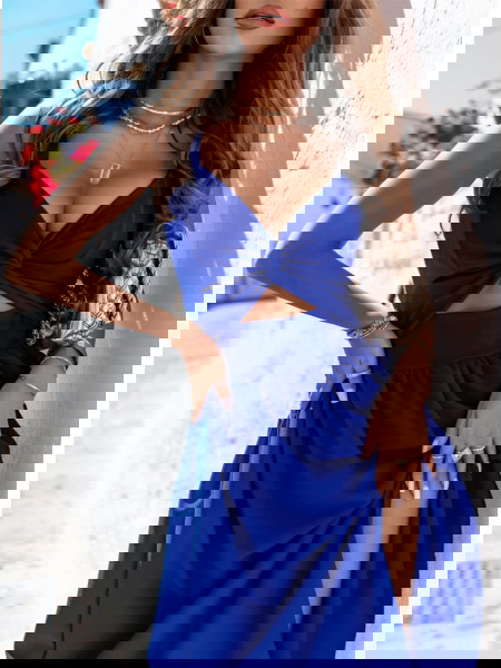 Chabrowa sukienka midi z... 2