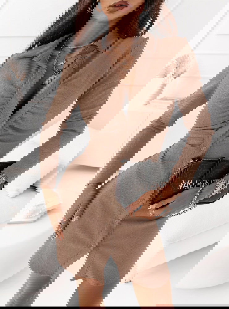 Sukienka zapinana na guziki Mertte -...