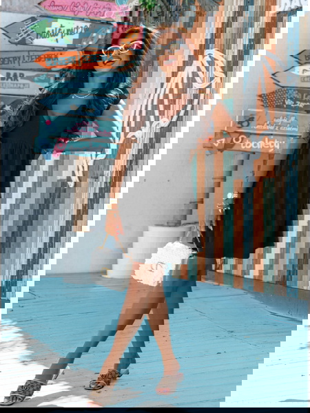 Czarna muślinowa sukienka z... 2