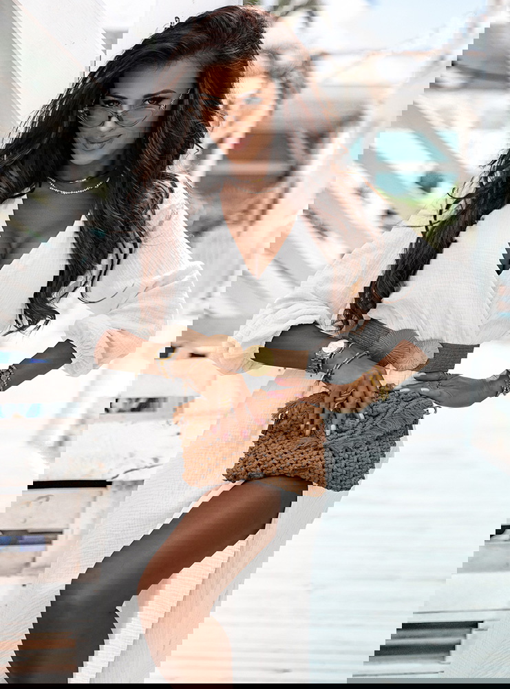 Biała muślinowa sukienka z...