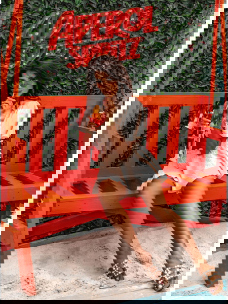 Beżowy muślinowy komplet... 2