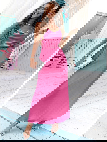 Satynowa sukienka wiązana... 2