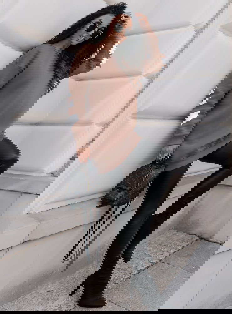 Długa bluza z napisami Violenna -...