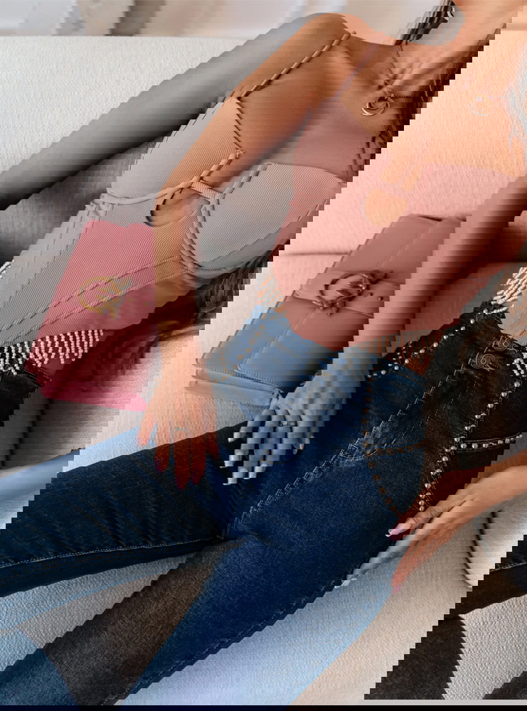 Spodnie z ozdobnymi dżetami Tomirrka...