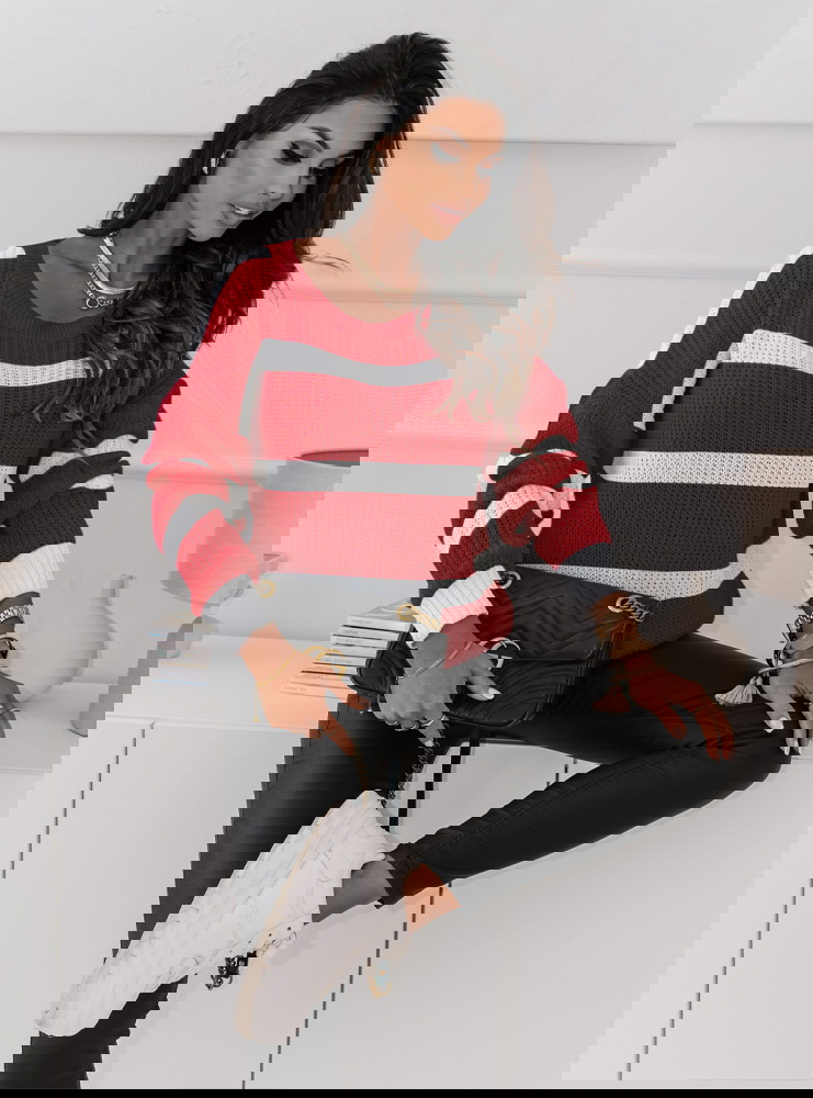 Sweter w paski Claudette - wzór 2