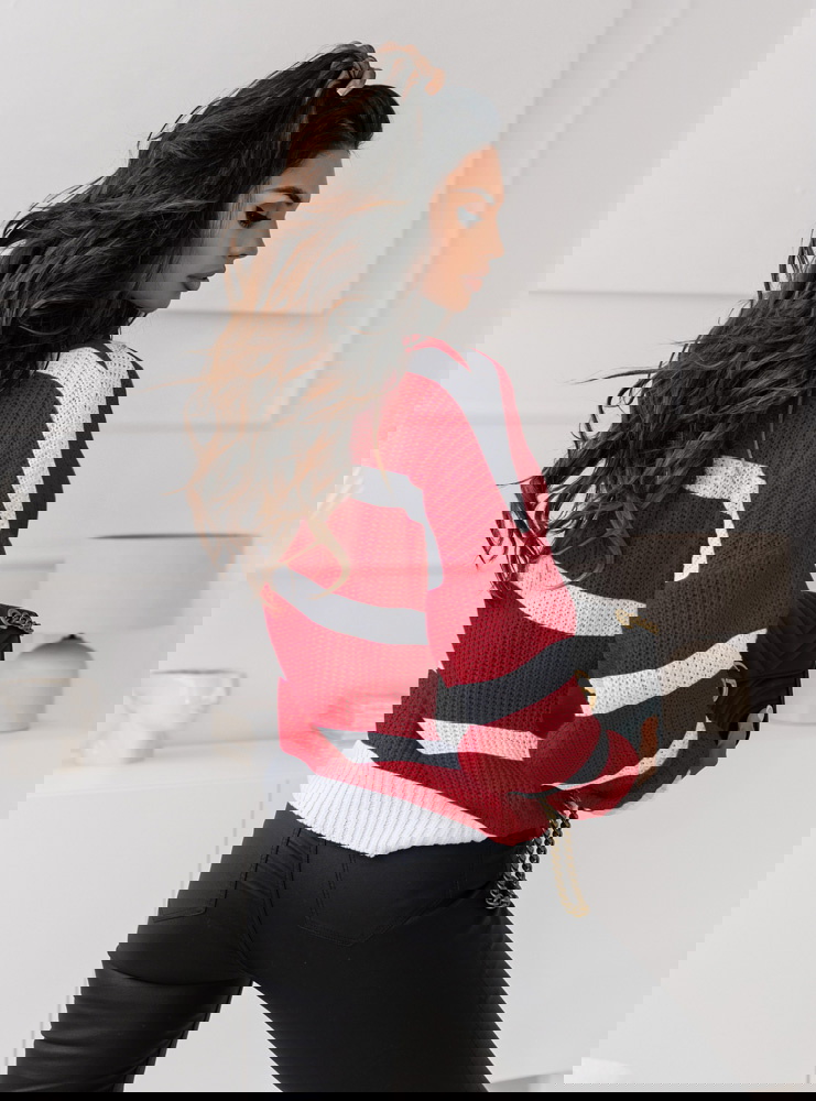 Sweter w paski Claudette - wzór 2