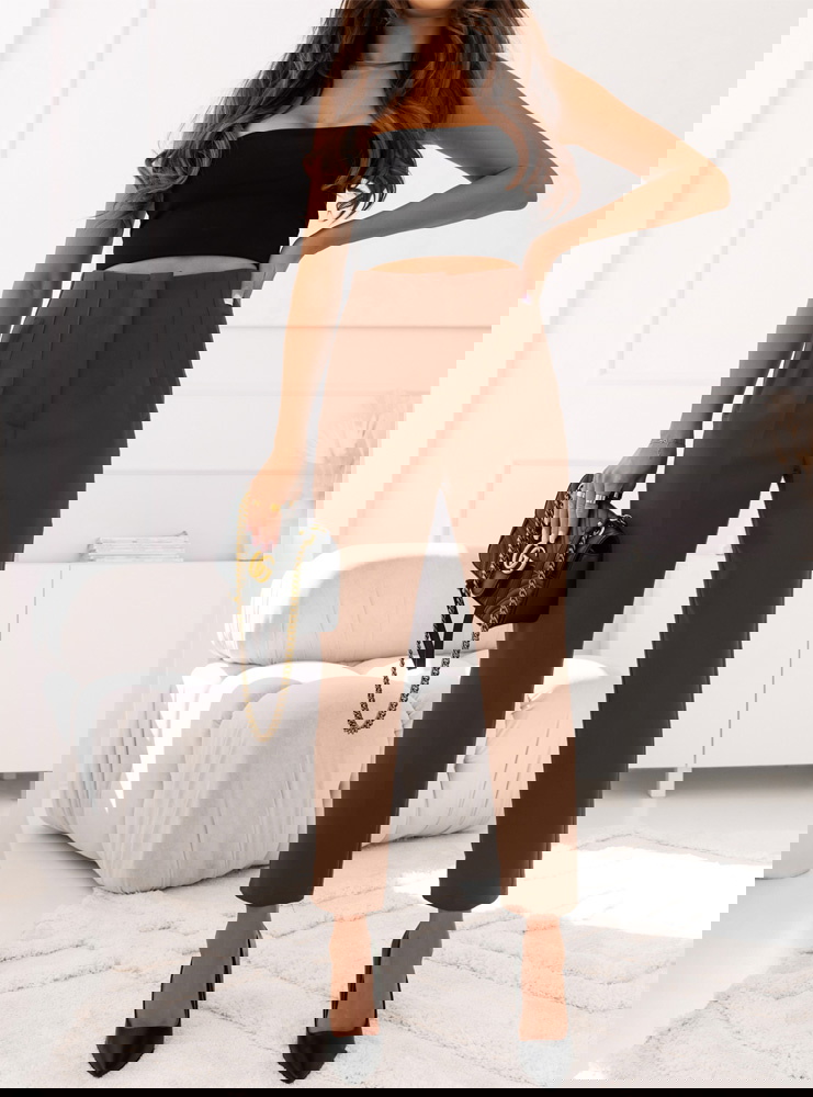 Spodnie z przeszyciami Oprtiaa -...