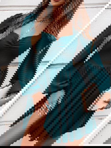 Sukienka z marszczeniem na... 2