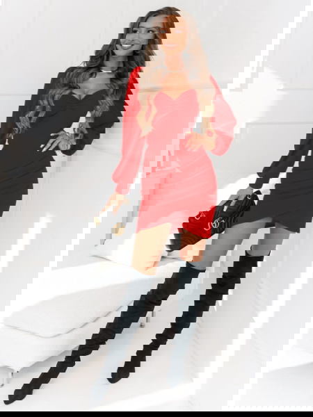 Malinowa sukienka z... 2