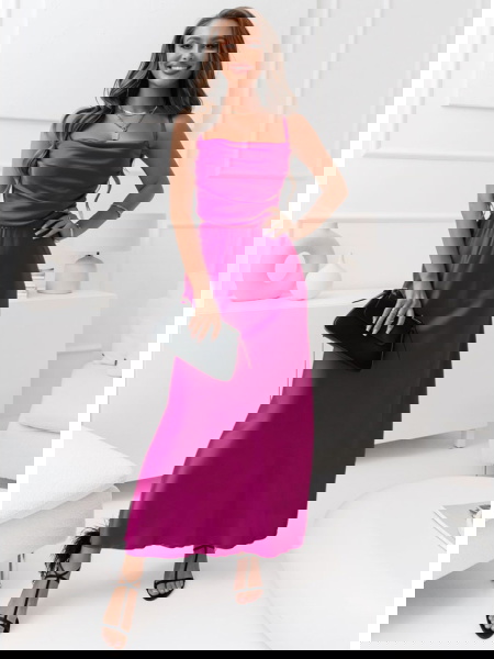 Satynowa sukienka wiązana... 2