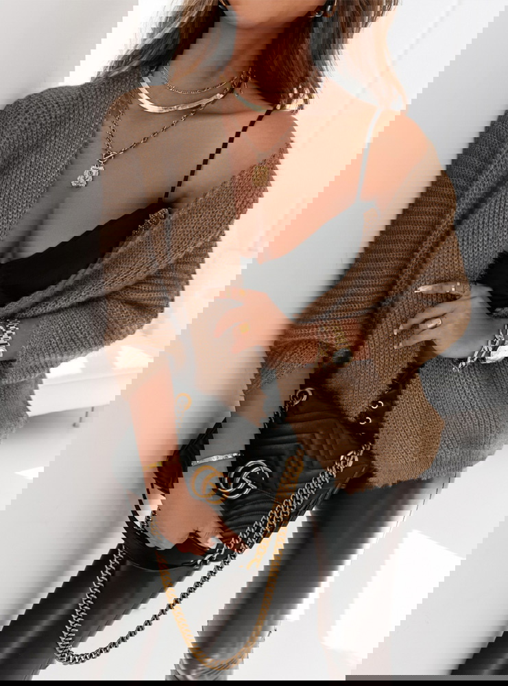 Moherowy kardigan Haisley - odcienie...