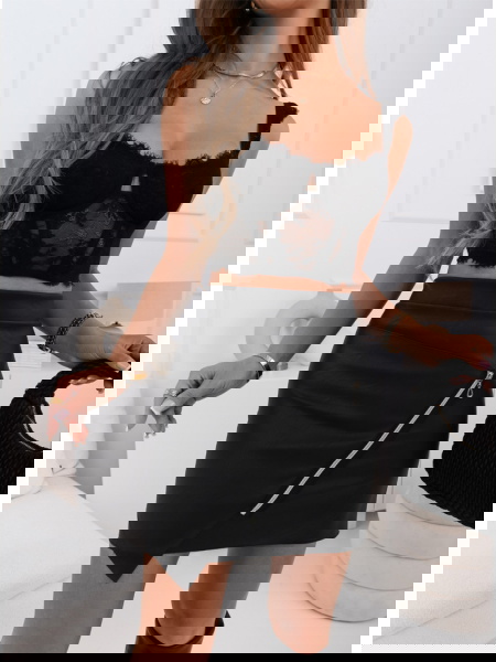 Dopasowana spódnica mini z... 2