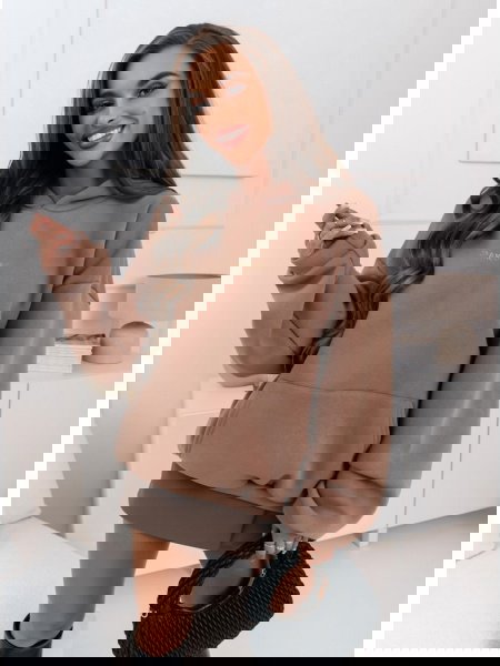 Beżowa logowana bluza... 2