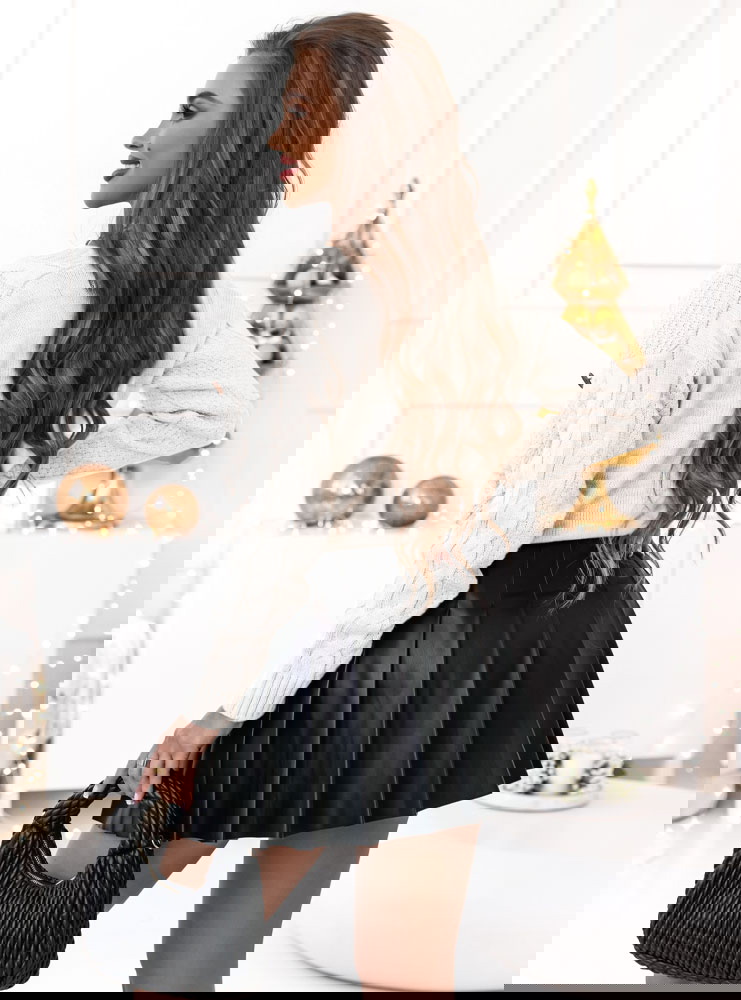 Sweter zapinany na guziki Tawana - ecru