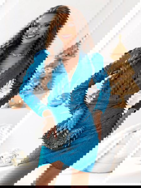 Turkusowa błyszcząca...