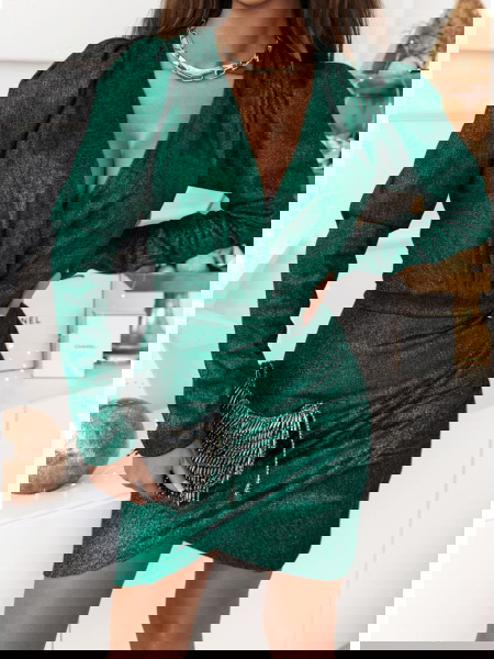 Błyszcząca sukienka z... 2