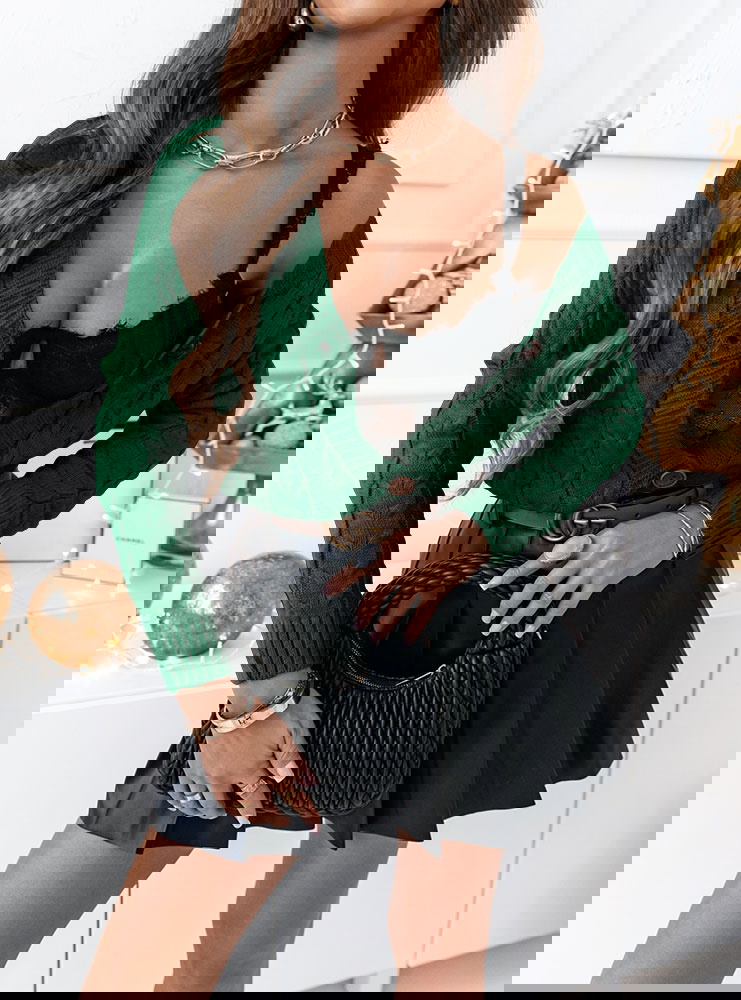 Sweter z ozdobnymi warkoczami Selence...