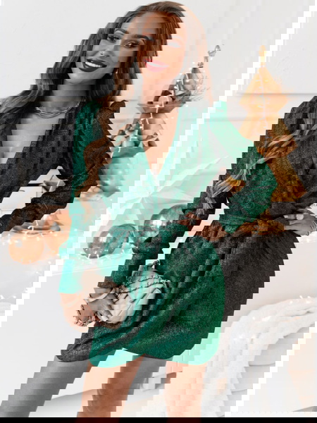 Błyszcząca sukienka z... 2