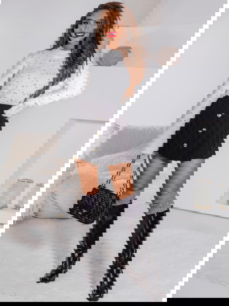 Szare wzorzyste zakolanówki... 2