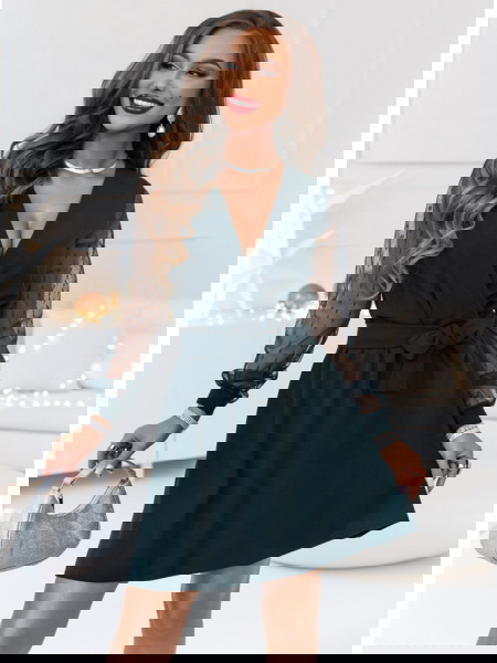 Sukienka z przekładanym... 2