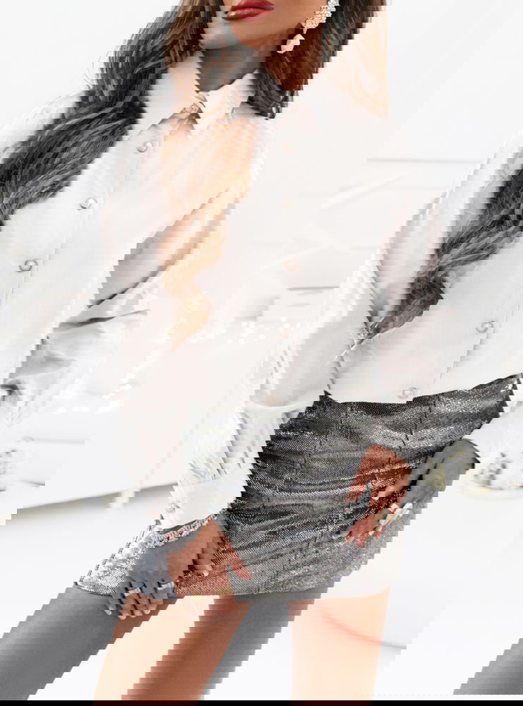 Koszula zapinana na guziki Oneca - ecru