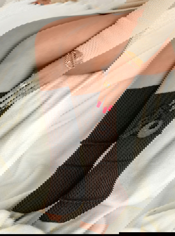 Ocieplacze na łydki ozdobnym...