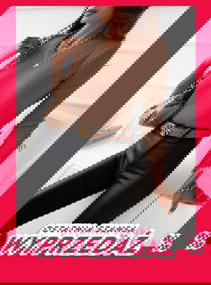 Sweterek z dekoltem w serek Romika -...