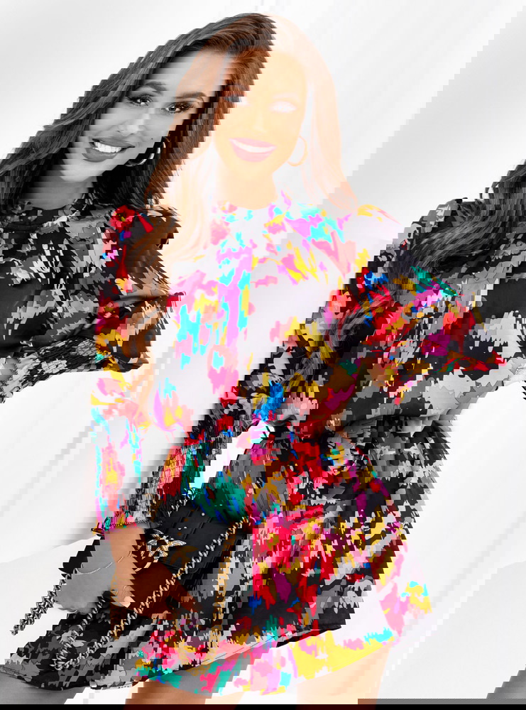 Trapezowa sukienka z wiązaniem Davina...