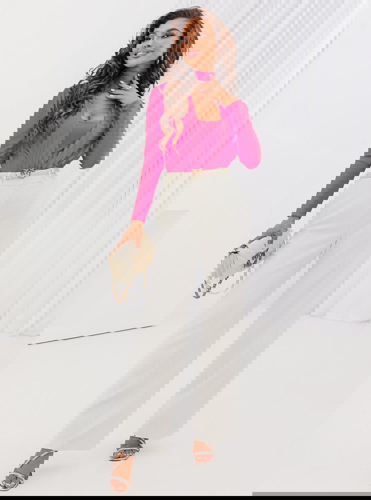 Dopasowane body z chokerem Ognetta -...