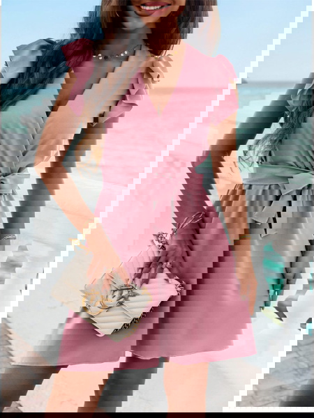 Sukienka z wiązaniem w... 2