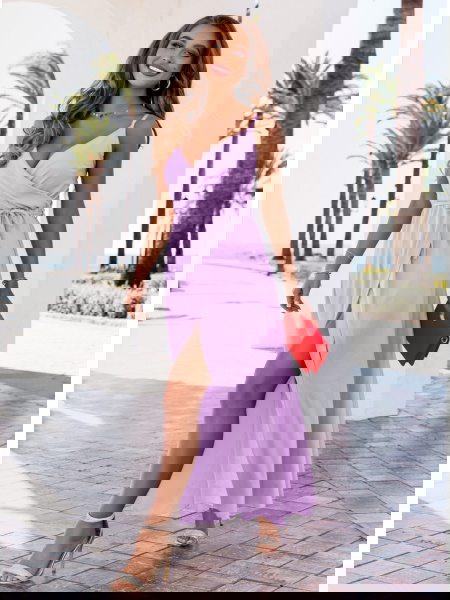 Liliowa długa przekładana... 2