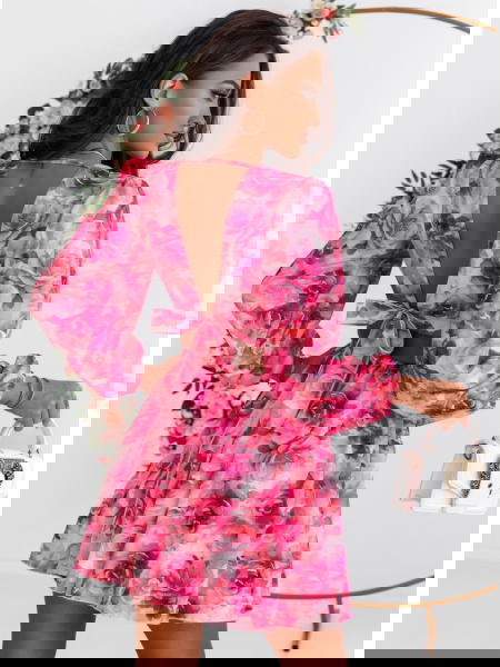 Kwiecista sukienka z... 2