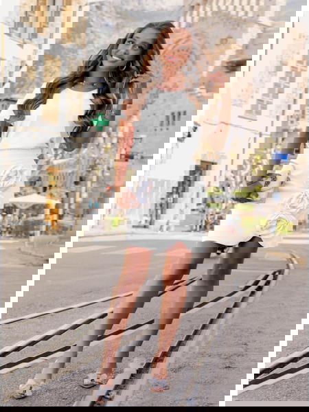 Biały komplet bluzka +... 2