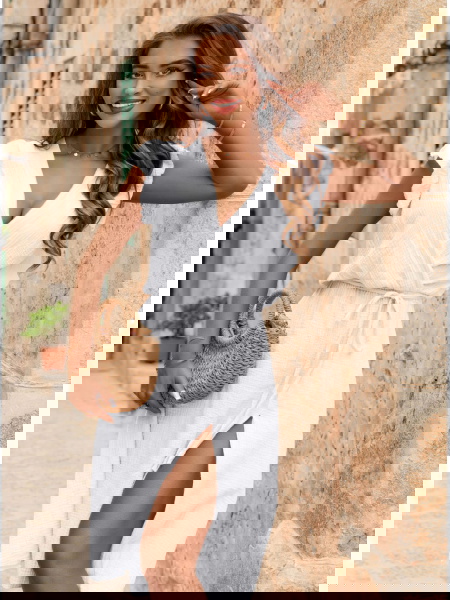 Biała muślinowa sukienka z... 2