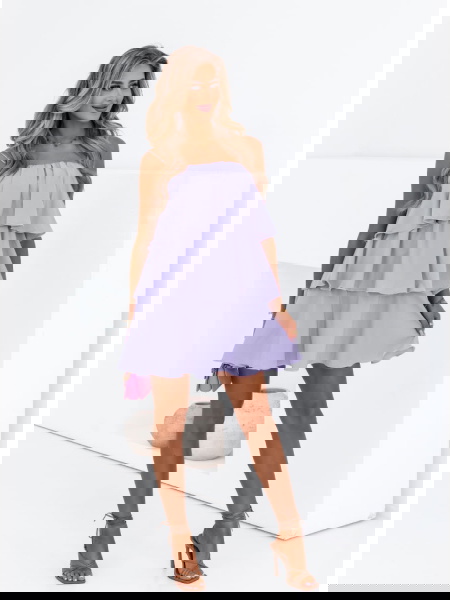 Liliowa sukienka na... 2